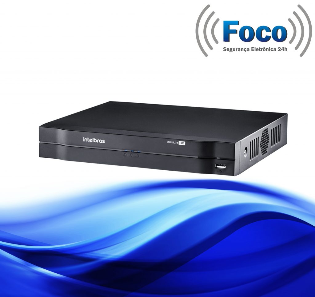 DVR Intelbras MHDX 1008 Com HD 3 TB Foco Segurança